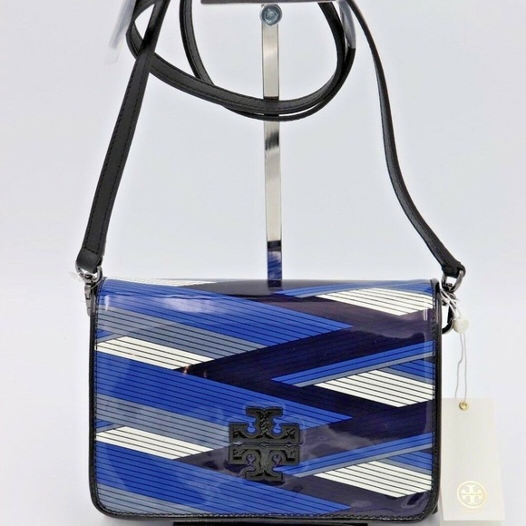 Tory Burch Handbags - Tory Burch Britten Printed Patent Crossbody Bag
